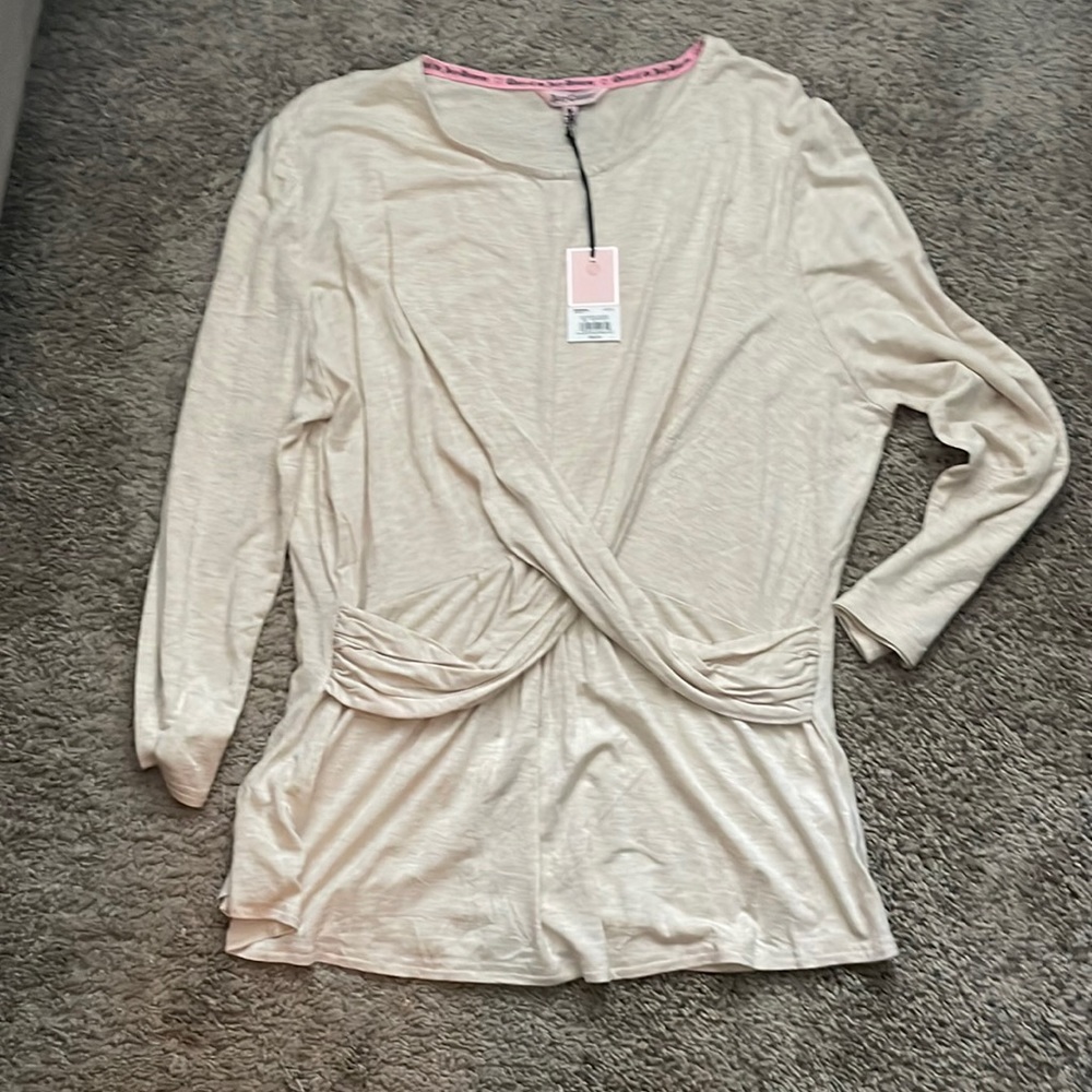 2 NWT Juicy Couture XL 3/4 Sleeves Gray or Beige
